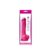 5 inch Dildo by NS Novelties in Hot Pink Magenta Fuchsia shown for use by Her or Him