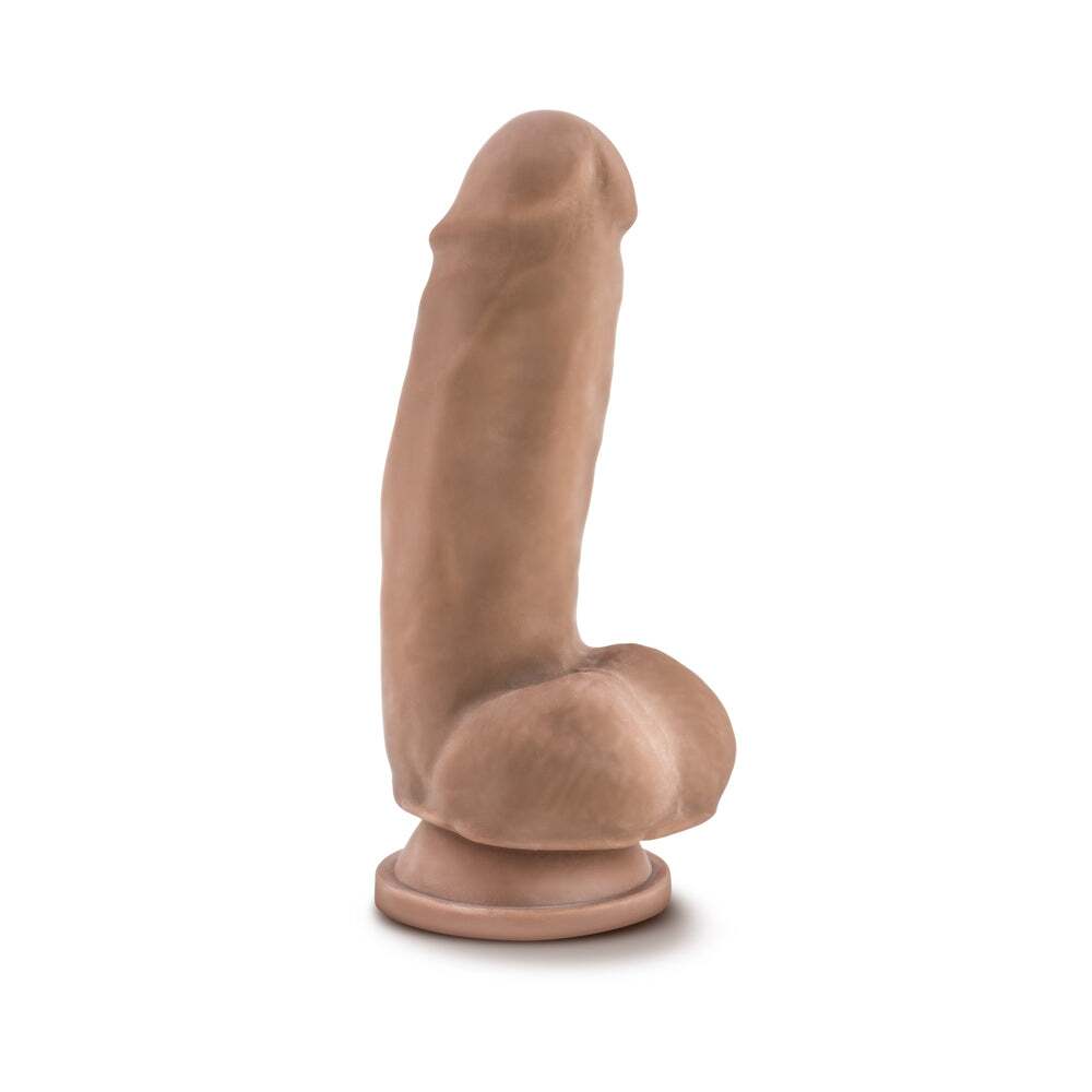 7 inch Dildo from Blush in Tan Light Brown Mocha designed for anal sex with Her or Him
