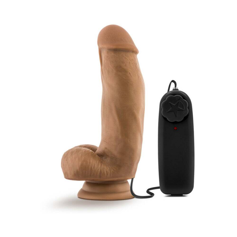 7 inch Dildo from Blush in Tan Light Brown Mocha designed for anal sex with Her or Him