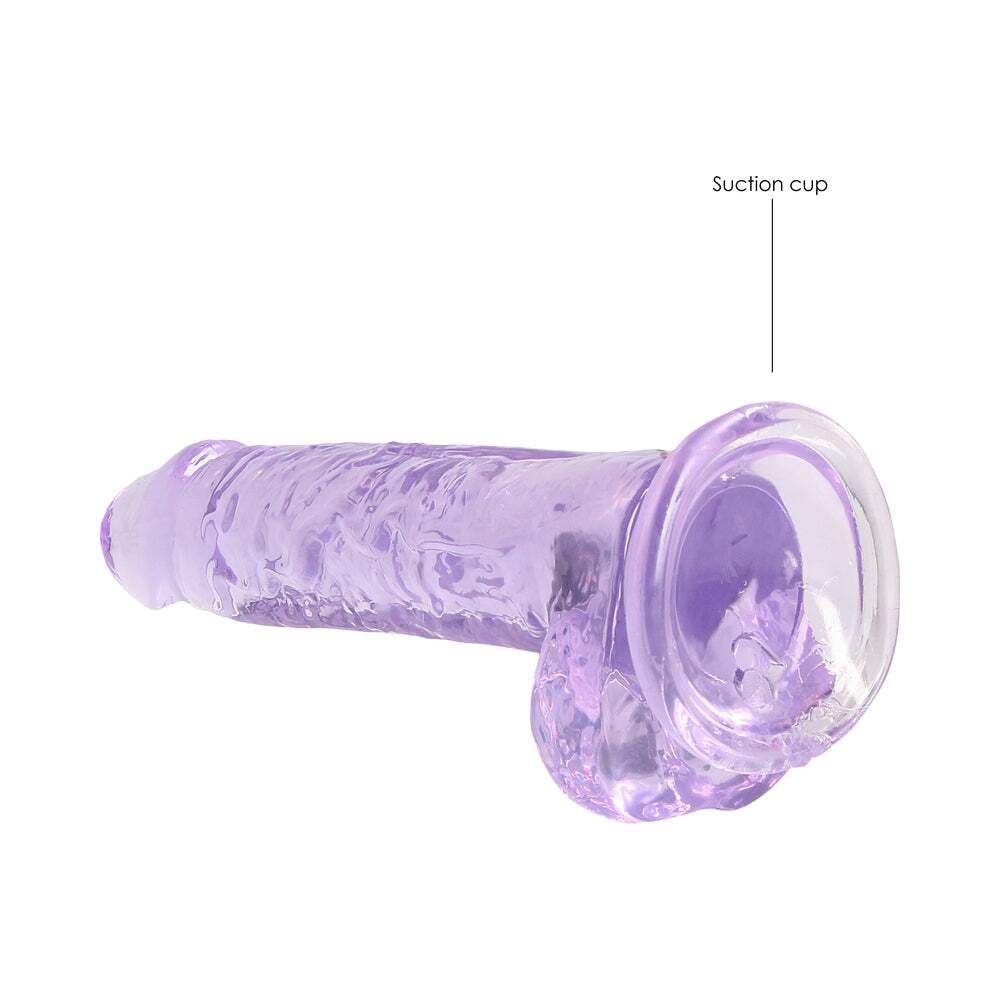 7 inch Dildo by Shots in Light Purple shown for pegging Her or Him
