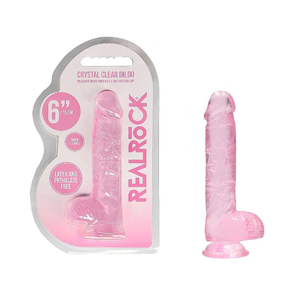 6 inch Dildo by Shots in Light Pink shown for use by Her or Him