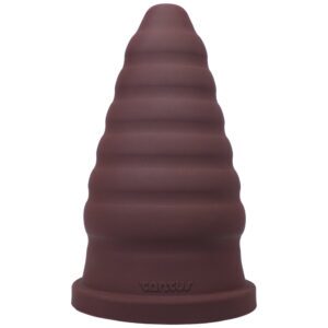 Dildo Tantus Wine Red Burgundy Cone Ripple Firm Garnet (Box)