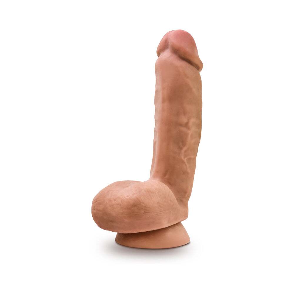 8.5 inch Dildo from Blush in Tan Light Brown Mocha designed for anal sex with Her or Him