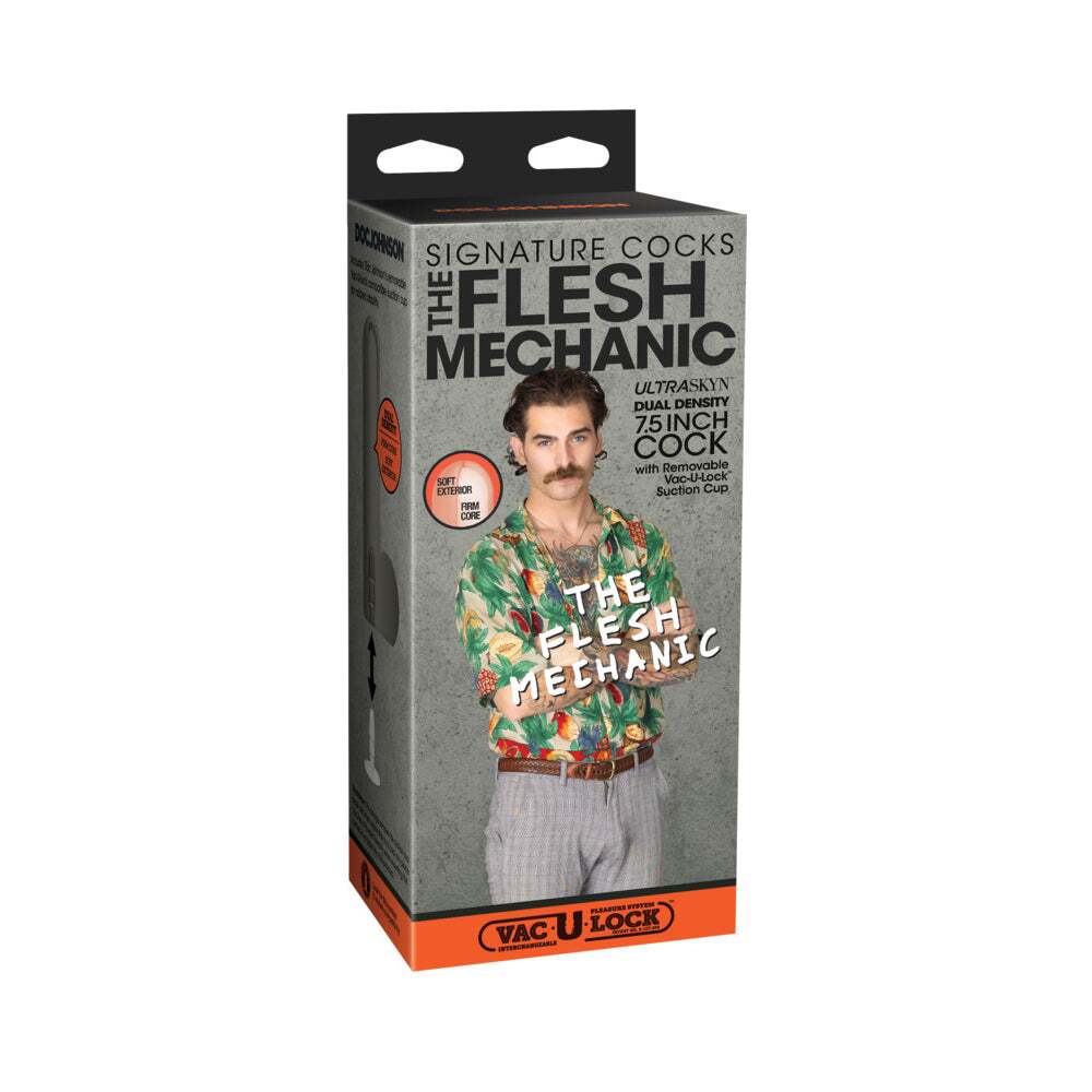 7.5 inch Dildo by Doc Johnson in Vanilla Ivory Beige shown for use by Her or Him