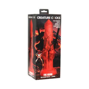 Dildo XR Brands Red Creature Cocks Fire Hound Silicone L