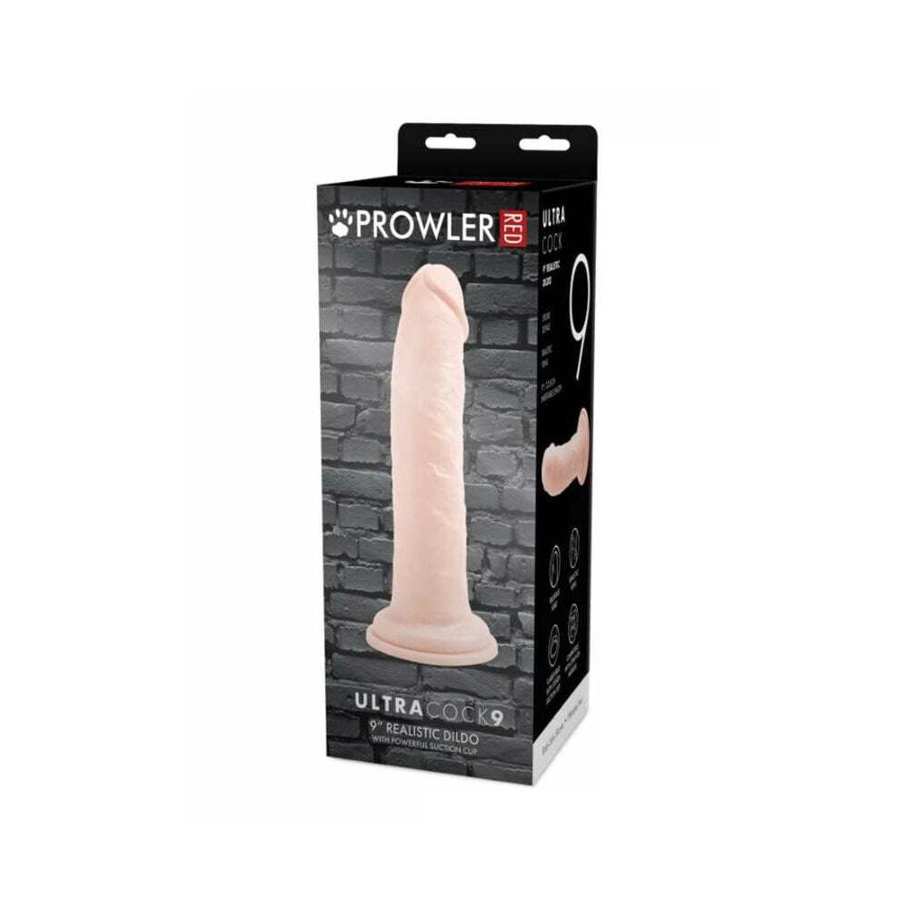 9 inch Dildo by Prowler RED in Vanilla Ivory Beige shown for use by Her or Him