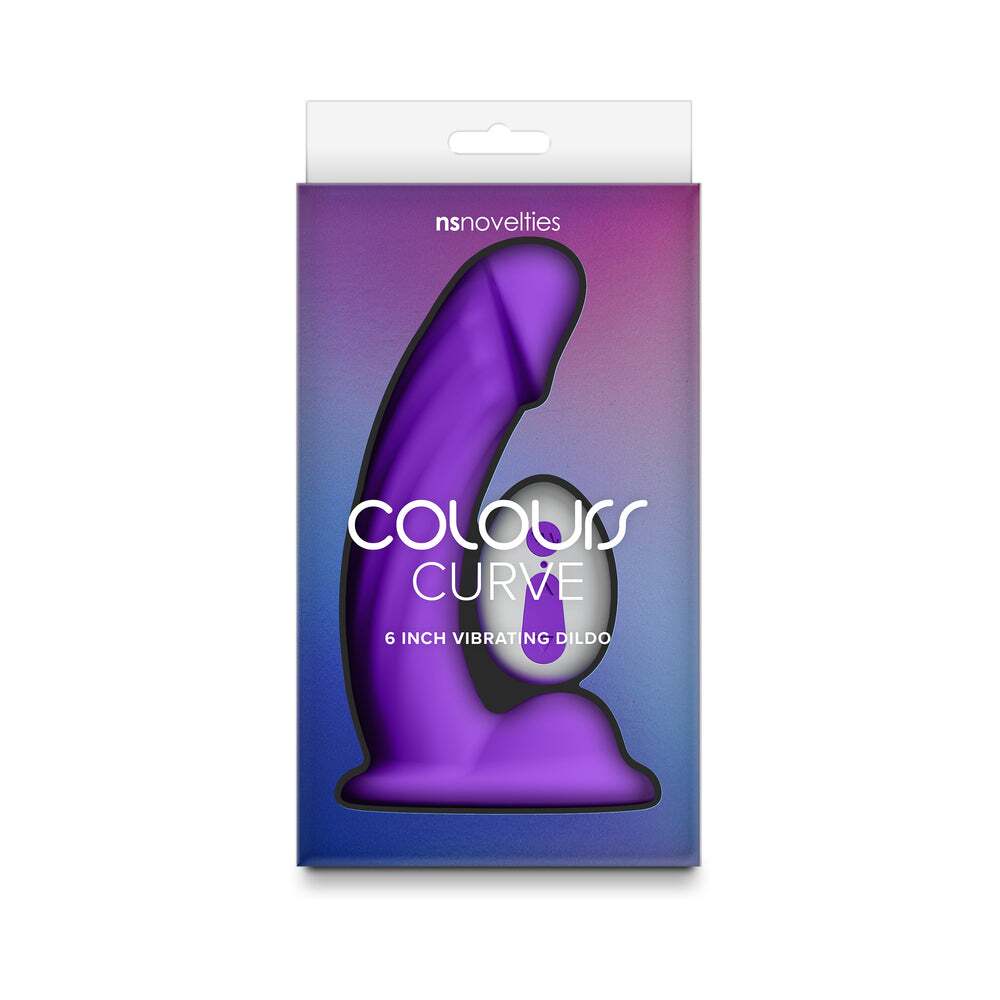 6 inch Dildo by NS Novelties in Purple shown for use by Her or Him