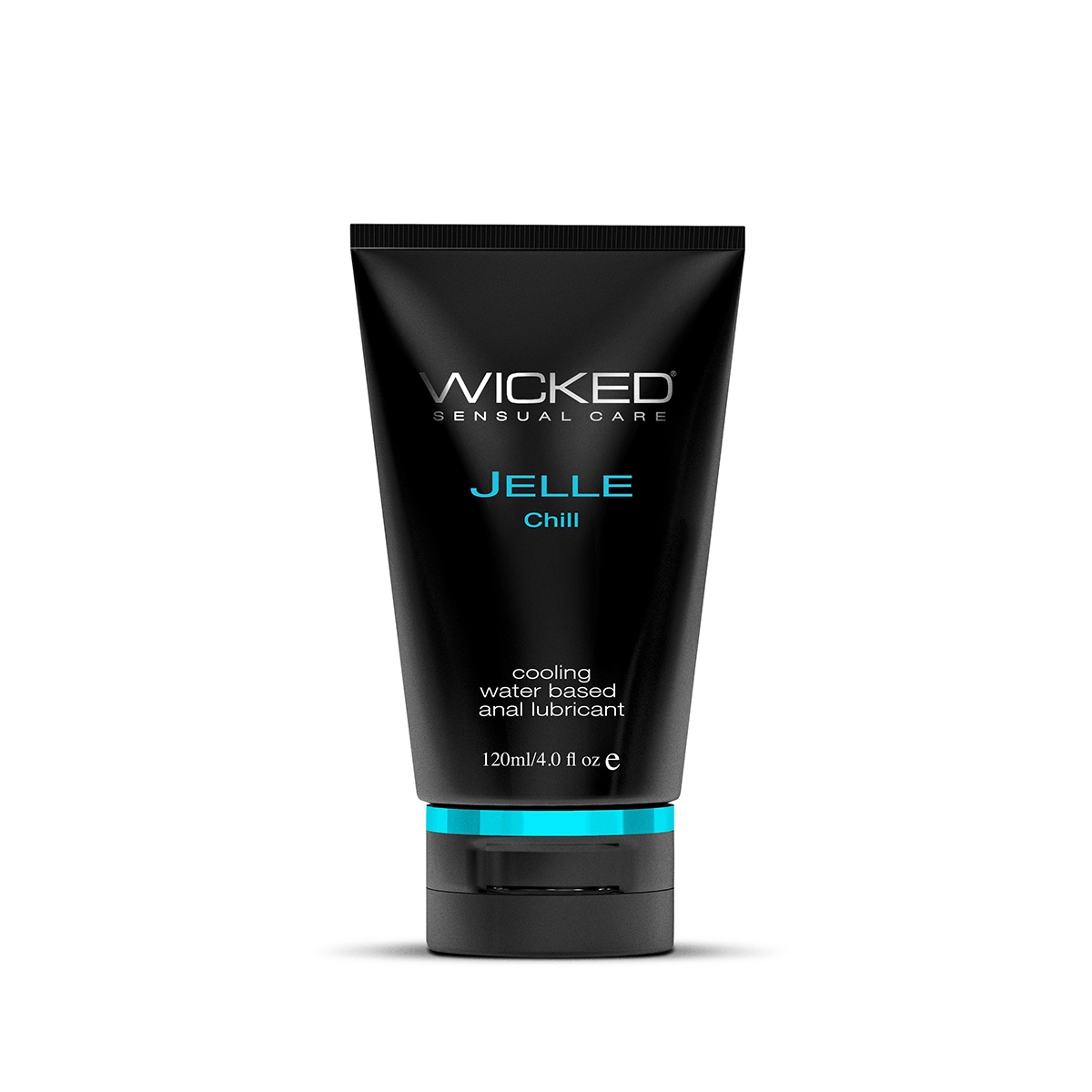 Bottle of  Water Based Lube Wicked Sensual Care showing clean, lightweight formula