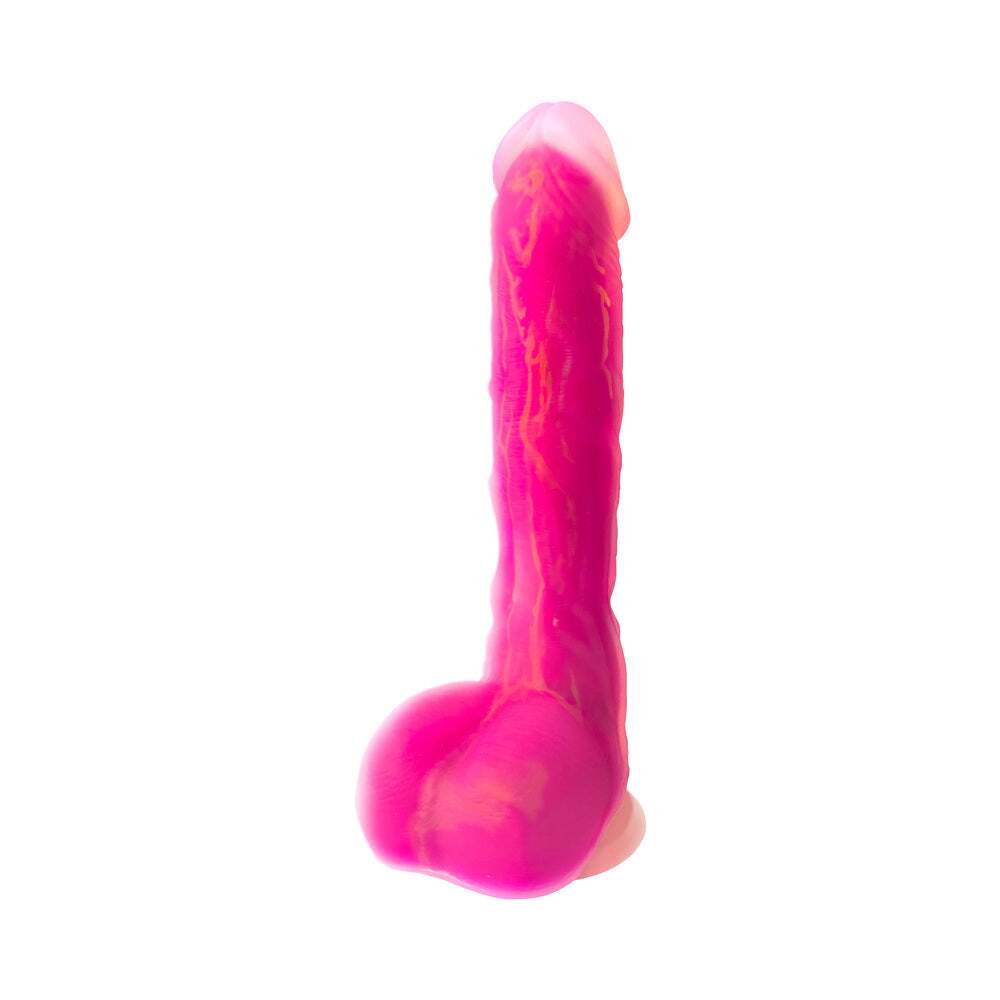Dildo from Adam & Eve in Hot Pink Magenta Fuchsia designed for anal sex with Her or Him
