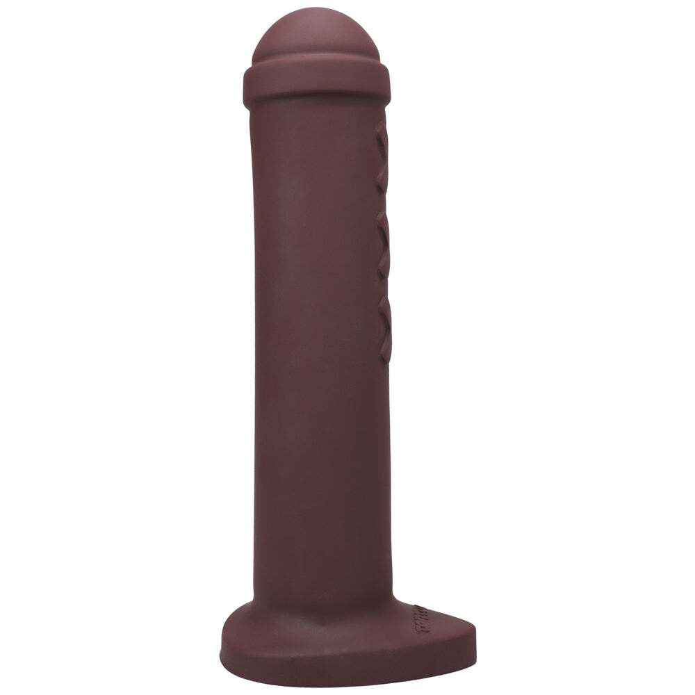 Dildo from Tantus in Wine Red Burgundy designed for anal sex with Her or Him