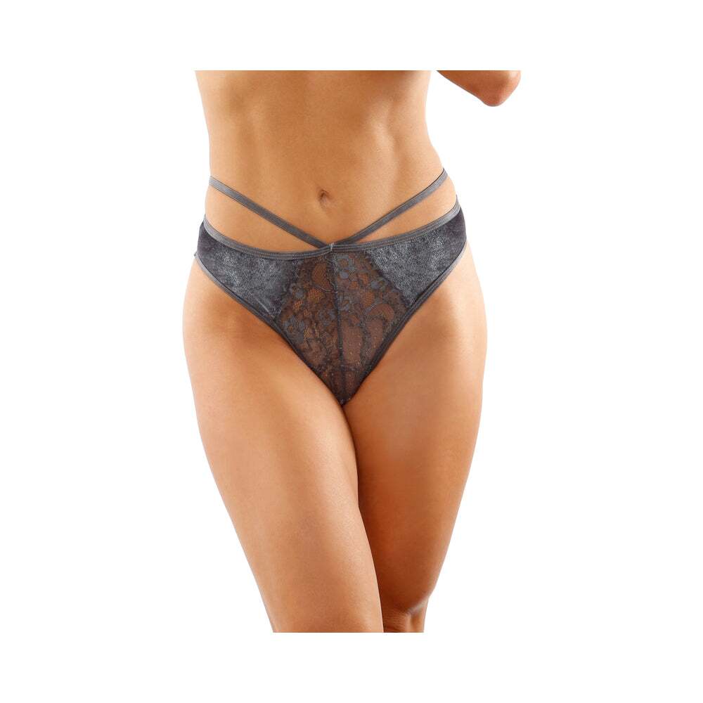 Sexy Gray panties by Fantasy Lingerie in her favorite color and panty style.