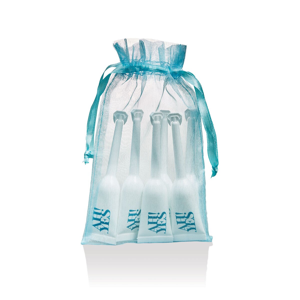 Close-up of  Water Based Lube by AH! YES with gentle, toy-safe texture