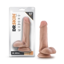 6.5 inch Dildo by Blush in Vanilla Ivory Beige shown for use by Her or Him