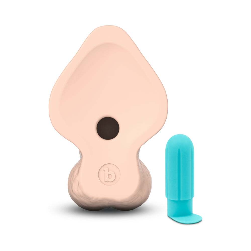 10 inch Dildo by b-Vibe in  shown for pegging Her or Him