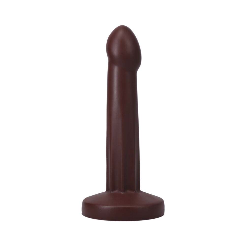 Dildo by Tantus in Brown Chocolate Cocoa shown for pegging Her or Him