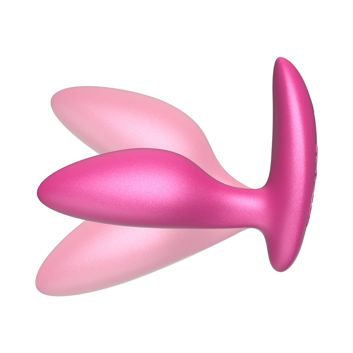 Fully assembled Pink We-Vibe vibrator with smooth exterior