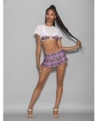 Euphoria Girly Adult School Girl Purple sexy lingerie costumes by Euphoria