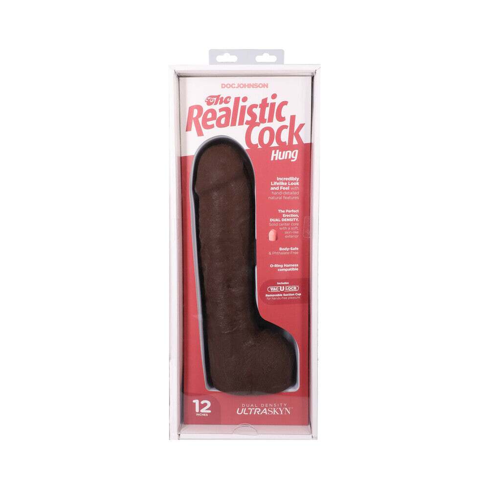 12 inch Dildo from Doc Johnson in Brown Chocolate Cocoa pictured for anal pleasure for Her or Him