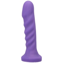 Dildo by Tantus in Purple shown for use by Her or Him
