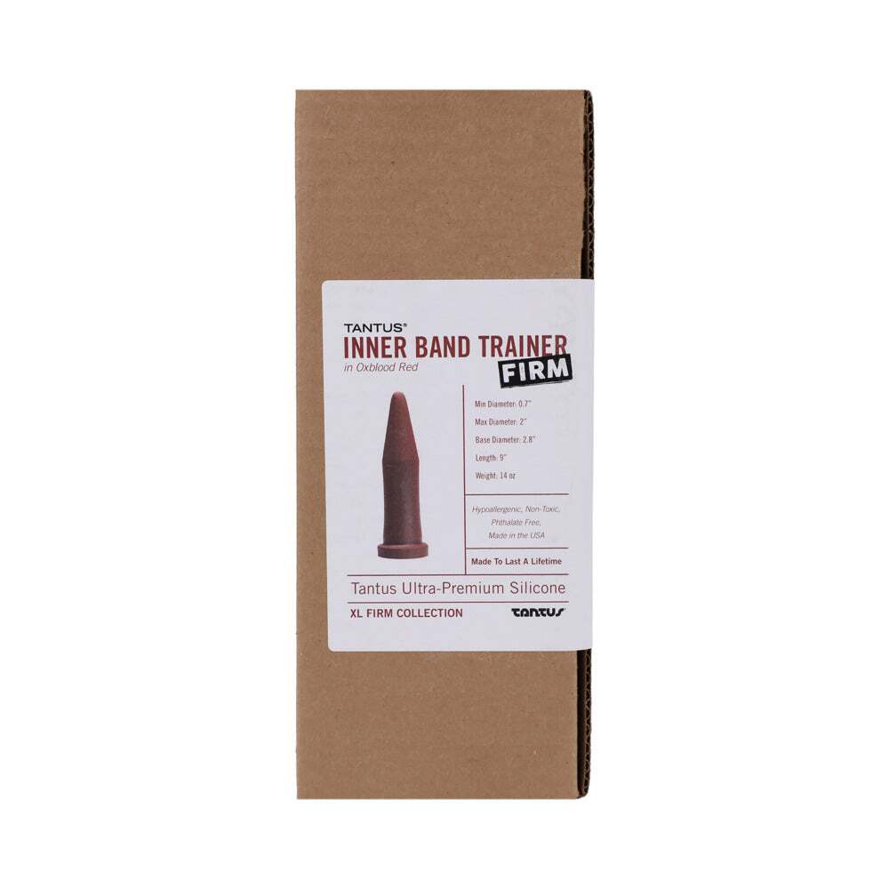 Dildo from Tantus in Wine Red Burgundy designed for anal sex with Her or Him